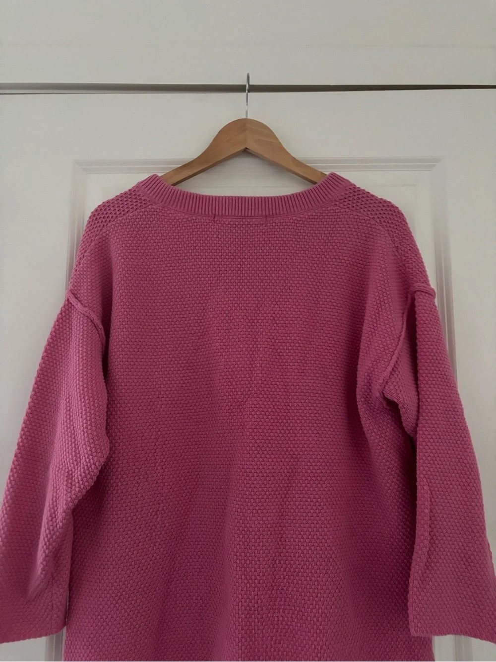 Free People Beach Hailee Waffle Knit Henley Top Rosie Casual